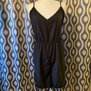 Womens Tank Top Romper. Black. Size 2X.